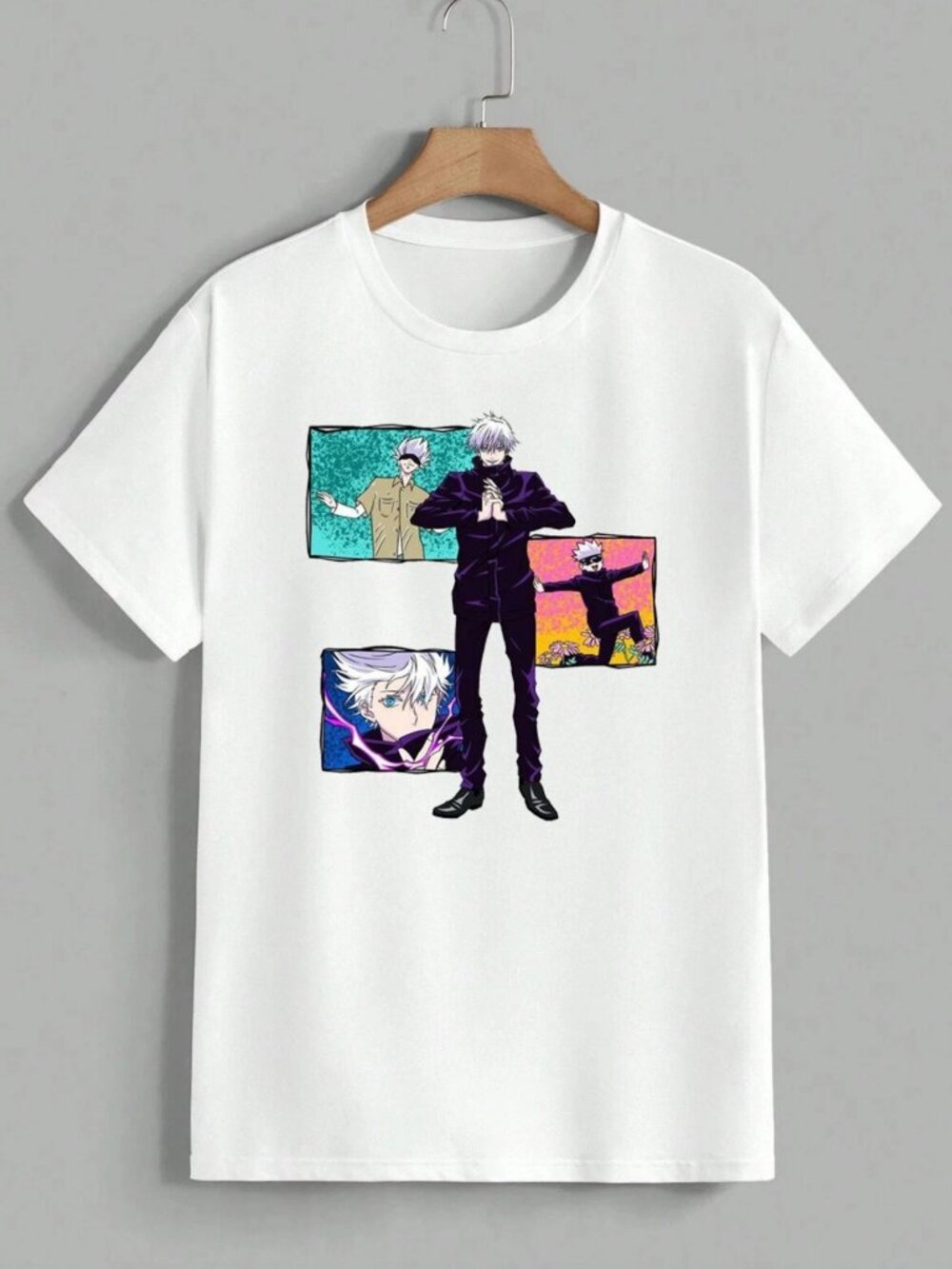 Jujutsu Kaisen Satoru Gojo Anime Graphic Tee Unisex NWT Streetwear Gift